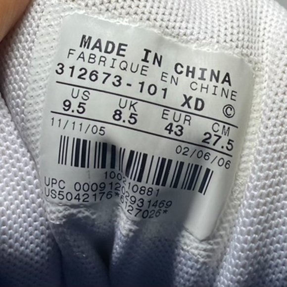 Nike Men Shoes Athletic BRS 1000 Max Air 312673 101 XD White/Blue Sz 9.5 - Picture 10 of 14